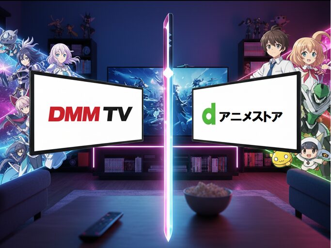 【2025年版】DMM TV vs dアニメストア 徹底比較！アニメ好きにおすすめなのはどっち？