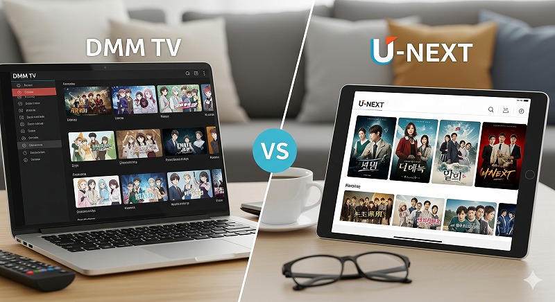 【2025年版】DMM TVとU-NEXTを徹底比較！どっちがおすすめ？